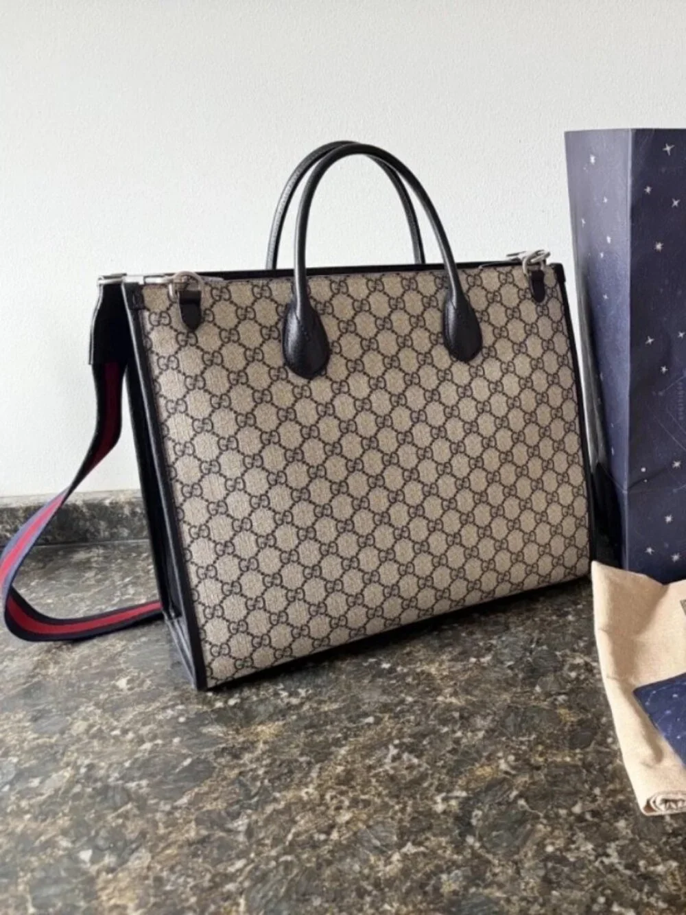 Gucci GG Supreme Ophidia Medium Tote Unisex